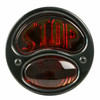 KNS Accessories KA0022 Black 12V Duolamp Tail Light for Ford Model A with Amber "STOP" Script on Red Glass Lens