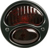 KNS Accessories KA0023 Black 12V Duolamp Tail Light for Ford Model A with Red Glass Lens and License Light