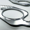 Round Port Aluminum Exhaust Gaskets, Pair, Fits Chevy SBC 1955-1991 (265-400)