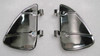 Polished Stainless Steel Vent Wing Window Air Deflector Breeze Breezies Pair