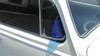 Polished Stainless Steel Vent Wing Window Air Deflector Breeze Breezies Pair