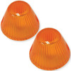 Turn Signal Lenses, Bullet Type, Amber, Pair - Fits VW Type 3 1962-63, GHIA 1959-64