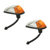 Turn Signal Assemblies, Amber, Pair - Compatible with Volkswagen Type 1 Bug 1958-1963