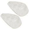 Turn Signal Clear Lenses, Pair - Compatible with VW Type-1 Bug 1964-1966
