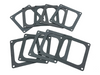 Carburetor Base Gasket Set for Holley 4500 Dominator Open Square Bore - 10 Pack