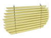 Vintage Venetian Blinds for VW Bug Sedan 1958-64 - Off-White, 8 Slats, Easy Install