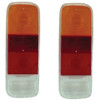 EMPI Tail Light Lenses, Amber/Red/White, Pair for VW Type 2 72-79