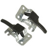 Inside Door Handles Set, Black, Compatible with VW T-1 67-79, T-2 74-79, T-3 62-73, Ghia 64-70