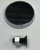 Hot Rod Chromed Steel Brake Pedal Pad with Rubber Insert
