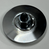 Hot Rod Chromed Steel Brake Pedal Pad with Rubber Insert