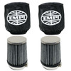 Dual Pod-Style Air Cleaner and Pre-Filter Kit, 4-3/4" Tall x 2-5/8" Inlet, for Dune Buggy/Baja Bug