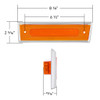 8 Amber LED Dual Function Side Marker With SS Trim For 1981-1987 Chevrolet & GMC Truck - R/H