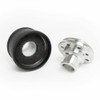 Hot Rod Black Ball Milled Aluminum Valve Cover Breather - fit 1-1/4″ Holes 1″ I.D.  Grommet