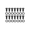 Black Dana 60 Differential Cover Hex Head Bolt w/ Washers Kit