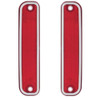 Red Front Side Marker Light Housings W/Stainless Trim for 1973–1980 Chevy/GMC Trucks