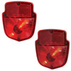 Tail Lights with Black Housing, Pair for Ford Truck 1953-56