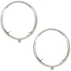 Chrome Headlight Rims, Pair, Adjusting Screws at 5 & 7 for Early Type 1 & 2 - 111 941 111