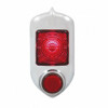 Tail Light Assembly Pair for 1951–1952 Chevy Cars – Red Glass Lens, Chrome Bezel, Includes Mount Pad Seals