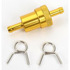 Billet Aluminum Inline Fuel Filter, 1/4" – Gold