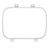 Pair of 5" x 7" Stainless Steel Headlight Retaining Rings – Rectangular Sealed Beam Mounting Trim