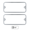 Billet Standard Side Marker Bezels Clear Anodized for 1968-1972 Chevy GMC Truck