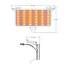 36-LED Sequential Parking Light Clear Lens for 1983-1988 Chevy GMC Truck