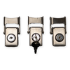 3pc Aluminum Pannier Latch Lock Set - Keyed Alike - Universal Adventure Luggage
