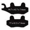 Front Brake Pads FA135R for CSC SG250 Cafe Racer ZS250-9 KLX250 YFZ450