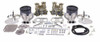 EMPI 47-7317-0 Dual 40HPMX Carburetor Kit - Chrome Air Cleaners - for Volkswagen Type 1 Engines