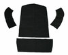 EMPI Rear Well Carpet 4pc Kit for VW Super Beetle Convertible 1973-1979 - 3998