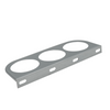 EMPI 14-1013 Chrome Dash Panel, 3 Gauge Hole 2-1/16 for Dune Buggy, Hot Rat Rod