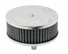 EMPI 9045 4" Tall/5-1/2 Round, Chrome Air Cleaner stock 2" Neck, w/GAUZE, Dune Buggy