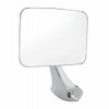 Square Rectangle LED Turn Signal Chrome Side Mirror, Left, EA - Fits Chevy 1970-1972