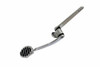 Polished Aluminum Street Rod Oval Throttle Pedal Firewall Mount