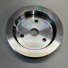 Machined Aluminum SWP Double Groove Crankshaft Pulley, Fits SBC Chevy 283-350