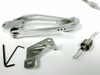 Hot Rod Billet Oval Throttle Pedal Kit W/ 36" SS Braided Cable, Return Spring V8