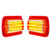 LED Tail Lights w/ Trim and Lens - Fits 1965 Chevelle/Malibu - High Quality