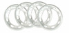 Empi Beauty Rings Aluminum VW  Bug K-Ghia  68-72 (set/4) For Stock Rim  9555