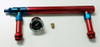 Aluminum Holley 4150 Double Pumper Fuel Line Log Red Blue Anodize w/ Black Gauge Aluminum Holley 4150 Double Pumper Fuel Line Log Red Blue Anodize w/ Black Gauge