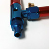 Aluminum Holley 4150 Double Pumper Fuel Line Log Red Blue Anodize w/ Black Gauge Aluminum Holley 4150 Double Pumper Fuel Line Log Red Blue Anodize w/ Black Gauge