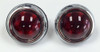 Tail Lights, Glass Lens, Pair, Hot Rat Rod, 1950 Pontiac Style