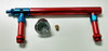 Aluminum Holley 4150 Double Pumper Fuel Line Log Red Blue Anodize w/ White Gauge Aluminum Holley 4150 Double Pumper Fuel Line Log Red Blue Anodize w/ White Gauge