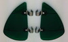 Vintage Style Green Accessory Vent Wing Air Deflector Breeze Breezies Pair