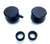 Hot Rod Black Billet Aluminum PCV & Valve Cover Breather Kit W/ Grommet