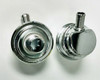 Universal Crankcase Evacuation System 1.25" Valve Cover Chrome Finish Hot Rod V8