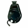 SBC Chevy Black Saginaw Style Power Steering Pump w/ Bracket & Black Pulley