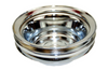 SBC Chevy 283-350 Chrome Steel LWP Double Groove Crankshaft Pulley