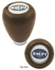 EMPI VW BUG SHIFT PATTERN GEAR SHIFT KNOB "EMPI LOGO" BROWN 4542