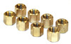 EMPI VW BUG BUS BRASS EXHAUST NUTS, SET OF 8 43-6051