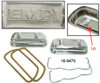 Valve Covers, Hi-Lift, Stainless Steel, Pair, Empi Logo, Fits VW Air Cooled, EMPI 16-9470